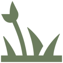 Simple plant graphic on black background
