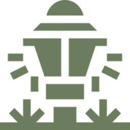Abstract robotic figure on black background