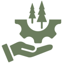 Sustainable forestry concept symbol