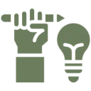 Creativity and innovation icon